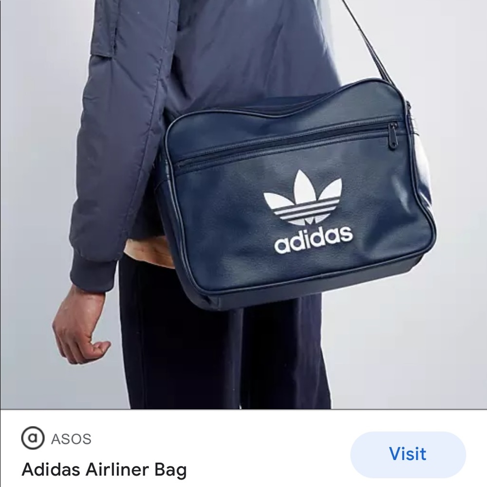 Navy Blue Adidas Airliner bag